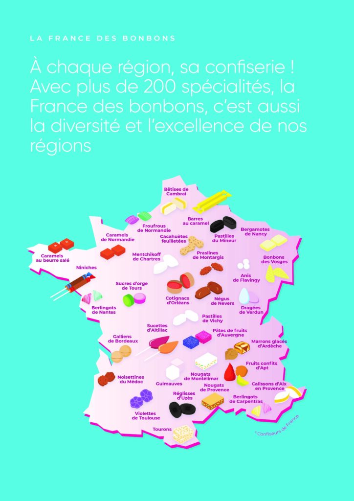 Confiserie française : Liste des confiseries de nos régions